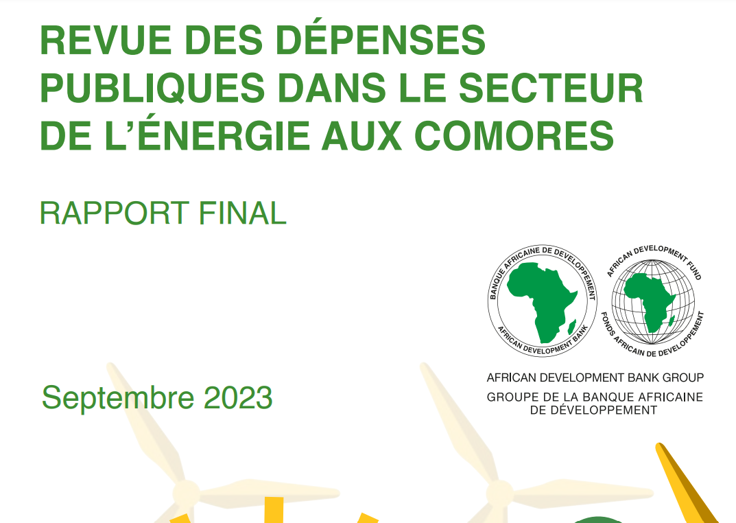 Crise énergétique aux Comores : Le rapport accablant de la BAD 2023 révèle des milliards gaspillés et une gestion chaotique